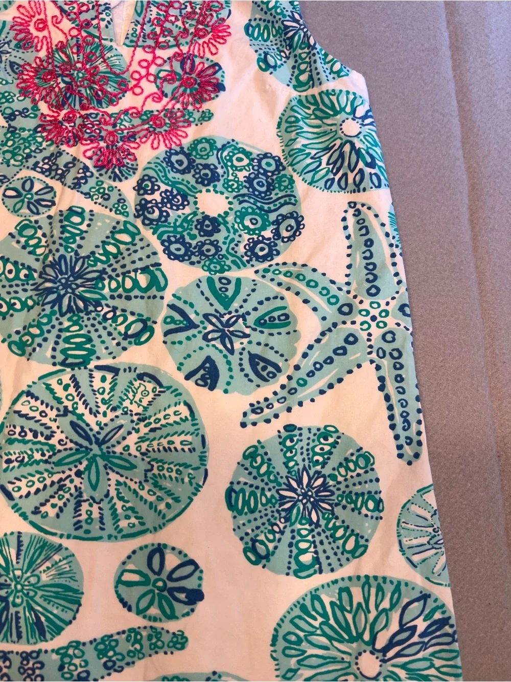Lilly Pulitzer X Target Kids Starfish/shell Dress Size Small 6/6X